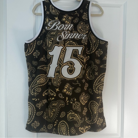 Classics x Dreamville Born Sinner Paisley Basketball Jersey XL NWT - Picture 8 of 10
